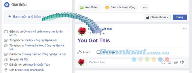 Nút Like bay lượn