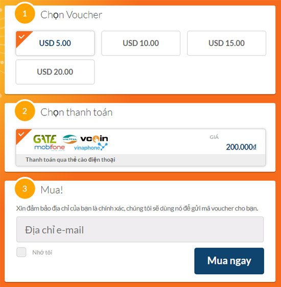 Steam VND Thanh Toán