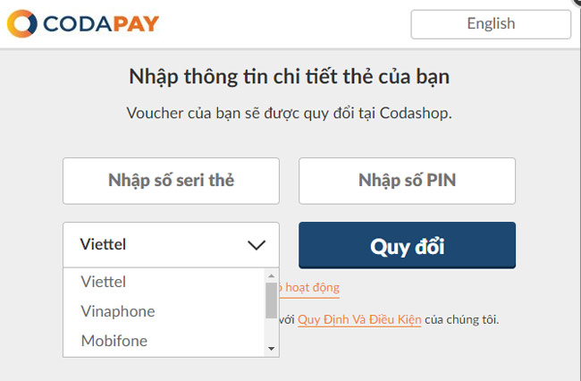 Thẻ Điện Thoại mua Game Steam