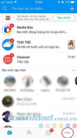 Tắt thông báo Zalo