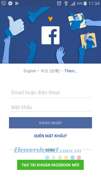 Đăng nhập Facebook
