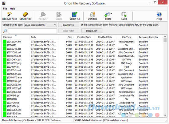 Orion File Recovery Software