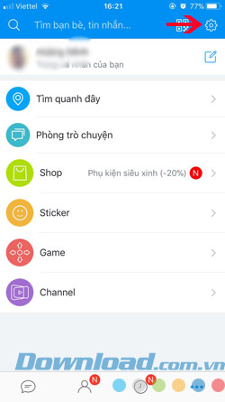 Tắt thông báo Zalo