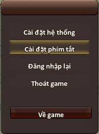 Cài đặt phím tắt