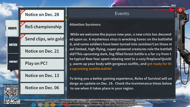 Hướng dẫn chơi Rules Of Survival