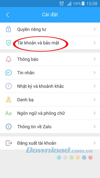 Tài khoản và bảo mật