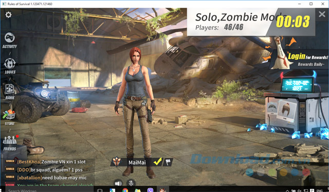 Chơi game Rules Of Survival