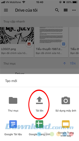 Chọn dữ liệu