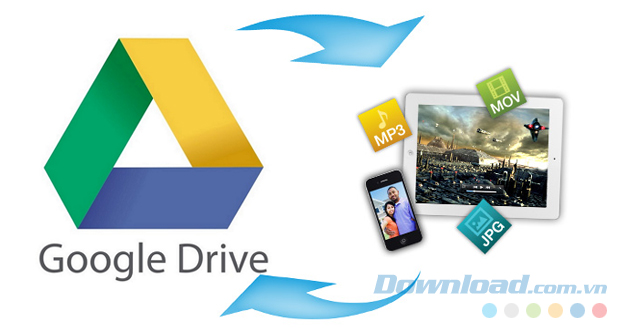 Cách tải dữ liệu, tạo link tải trực tiếp từ Google Drive trên điện thoại