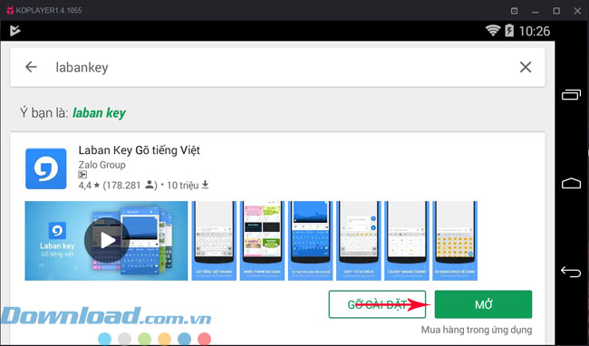 KOPlayer Tiếng Việt