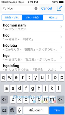 Phần mềm học tiếng Nhật miễn phí
