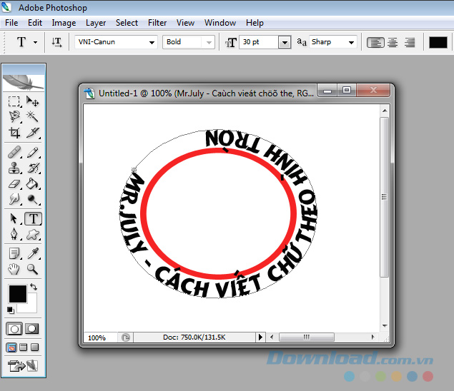 Thay đổi kiểu chữ