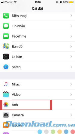 Dung lượng iPhone