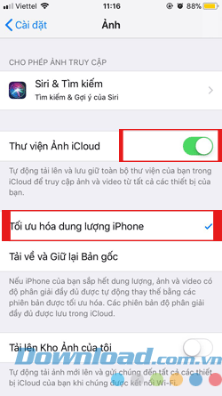 Dung lượng iPhone