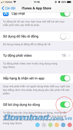Dung lượng iPhone