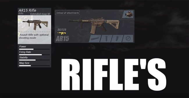 Rules Of Survival Guns