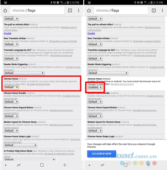 Di chuyển Chrome’s Address Bar