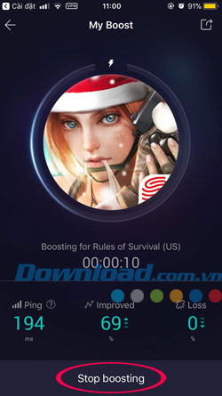 Fake IP chơi Rules Of Survival