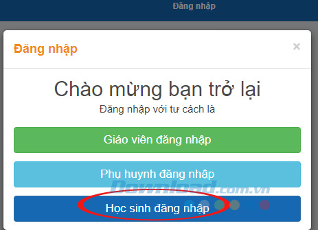Học sinh đăng nhập