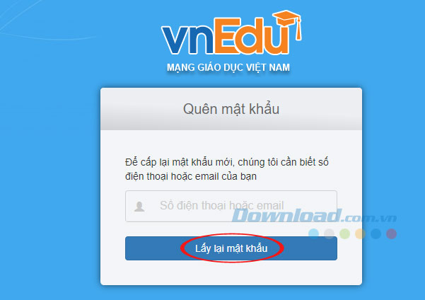 Lấy lại mật khẩu