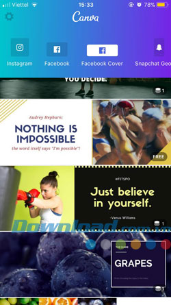 Sử dụng Canva