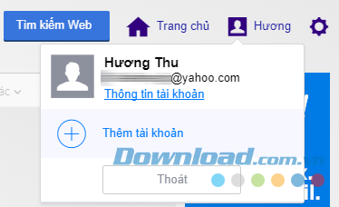 Vào phần Thông tin tài khoản trên Yahoo Mail