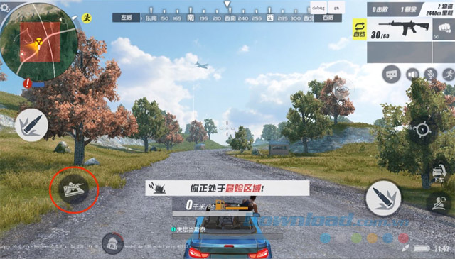 Bắn súng trên xe