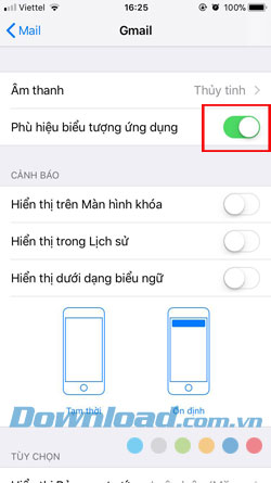 Tắt thông báo biểu tượng iPhone