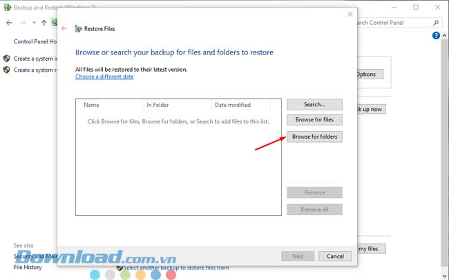 Windows 10 Backup Restore