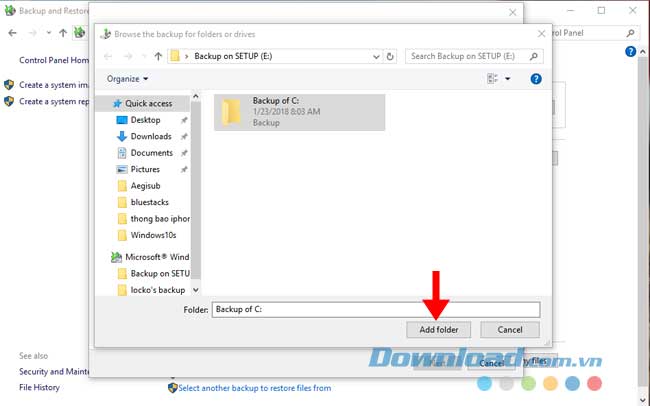 Windows 10 Backup Restore