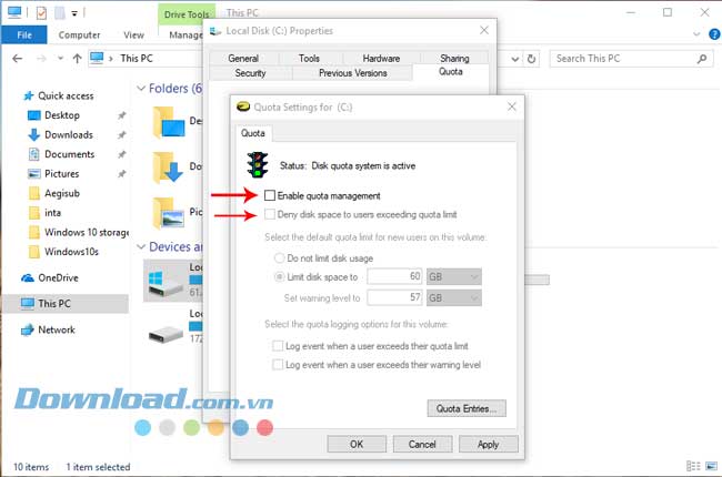 Windows 10 Full Storage