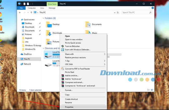 Windows 10 Full Storage