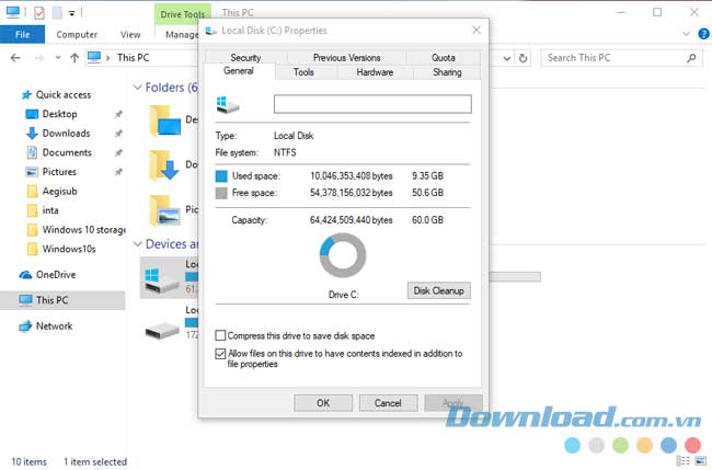 Windows 10 Full Storage
