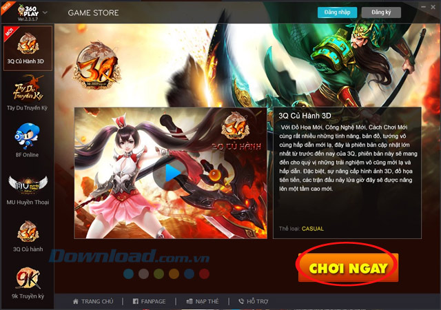 Chơi ngay 3Q Củ Hành