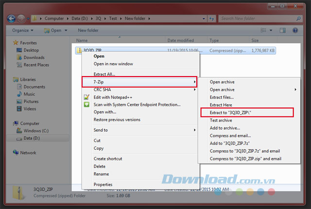 Giải nén 3Q Củ Hành