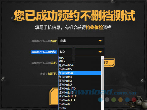 Chọn đời máy chơi PUBG Mobile