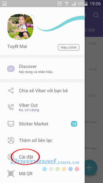 Cài đặt Viber