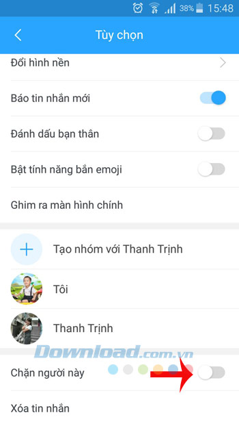 Chặn người này