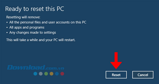 Reset Windows 10