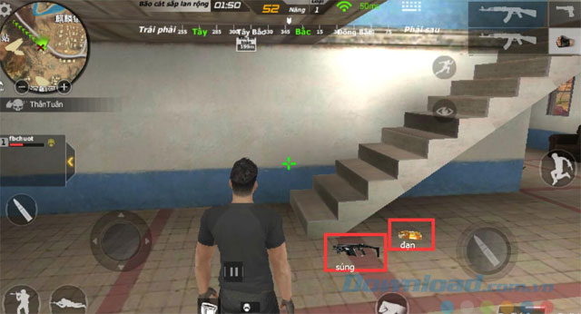 Nhặt vũ khí càng nhanh càng tốt