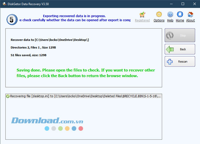 DiskGetor sử dụng