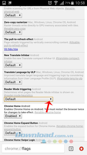 Reader Mode triggering