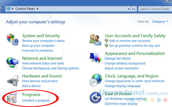 Uninstall Java Windows 8