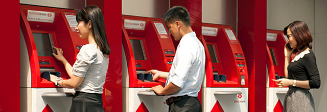 Xem số dư qua cây ATM