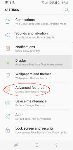 Chụp ảnh màn hình S9 và S9+
