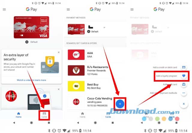 Thêm thẻ thân thiết vào Google Pay