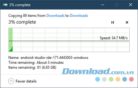 Chuyển thư mục mặc định