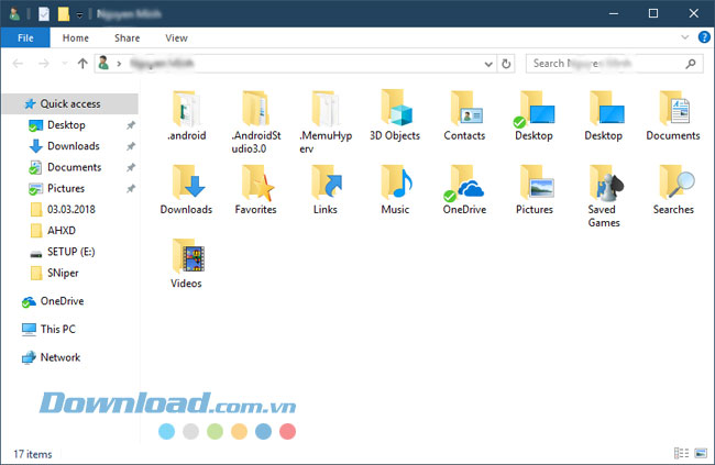 Chuyển thư mục mặc định