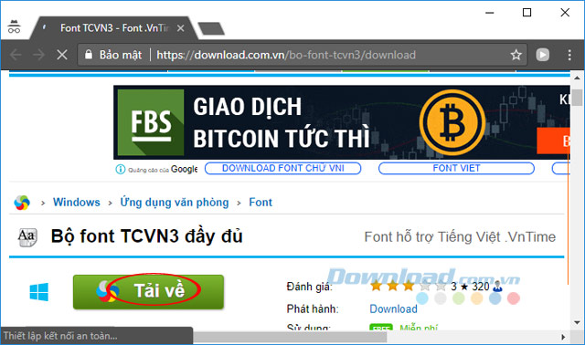 Tải Bộ font TCVN3 đầy đủ 