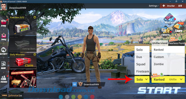 Chơi Rules Of Survival